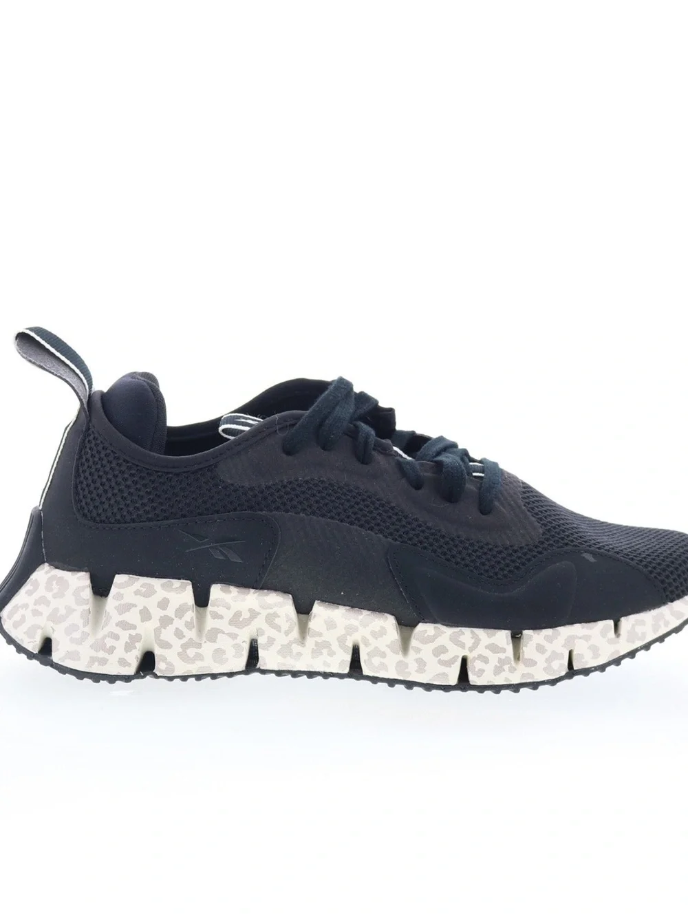 NWOT- Ortho Comfort Reebok Black Athletic Shoes with Patterned Cheetah Sole-8